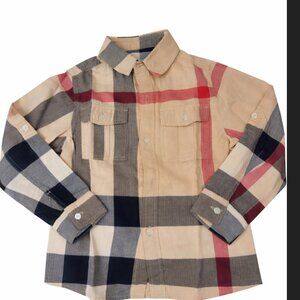 Burberry boys shirt sz 5